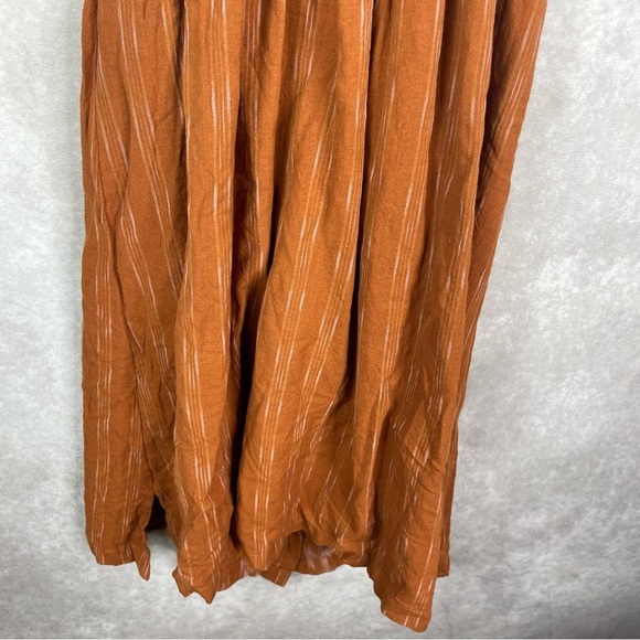 Free People Caldasi Midi Waist Cut Out Dress In Bronze Women's Size XS - Picture 7 of 10